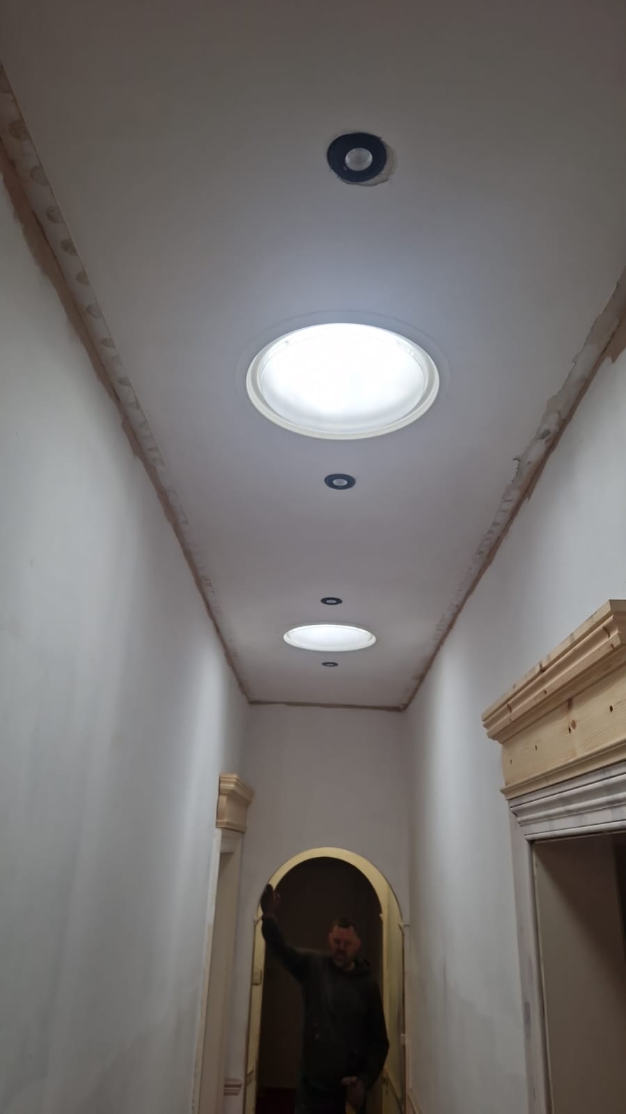 Real installation photo of a Sun tunnel installation