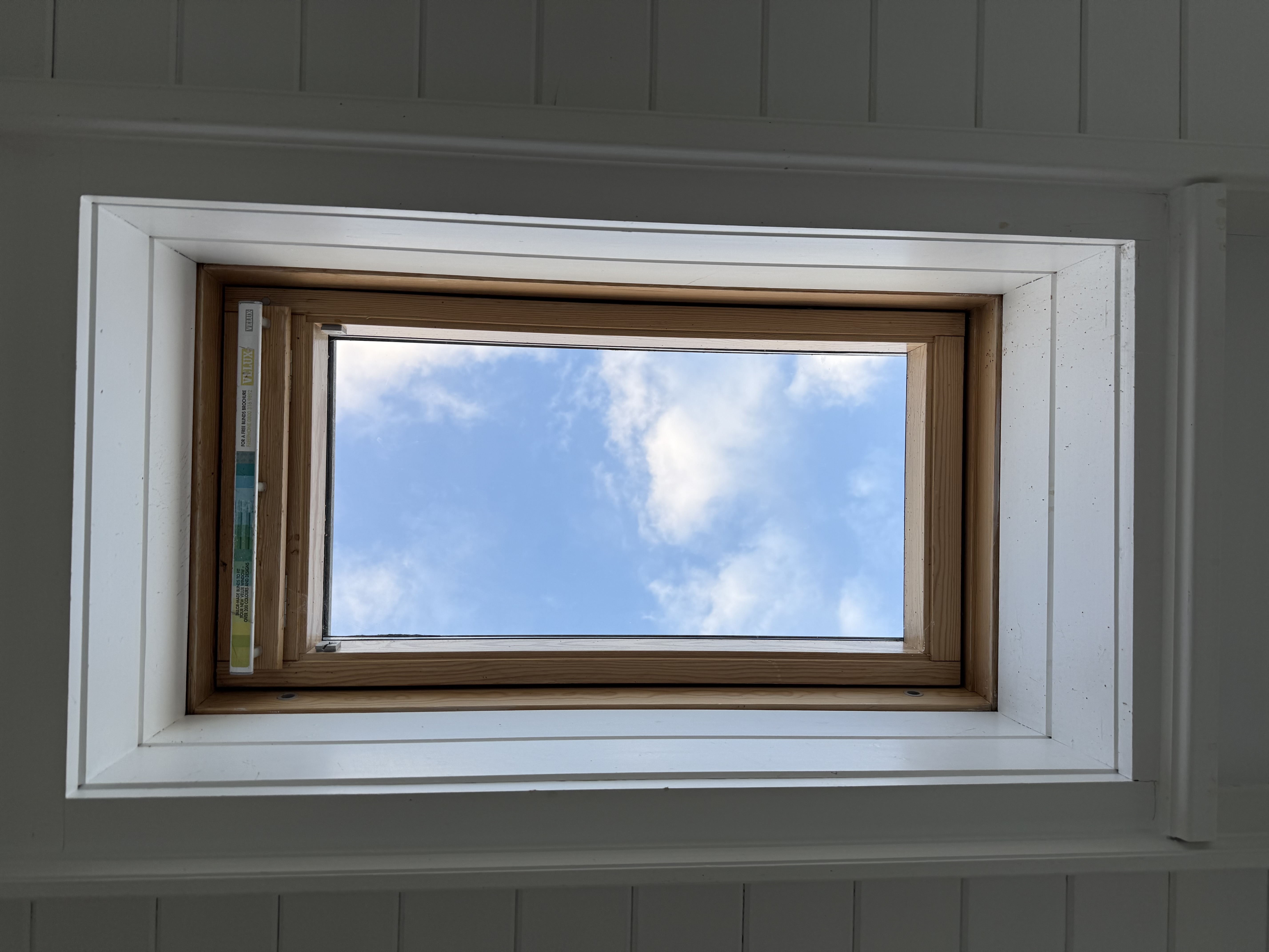 Real installation photo of a VELUX glass replacement
