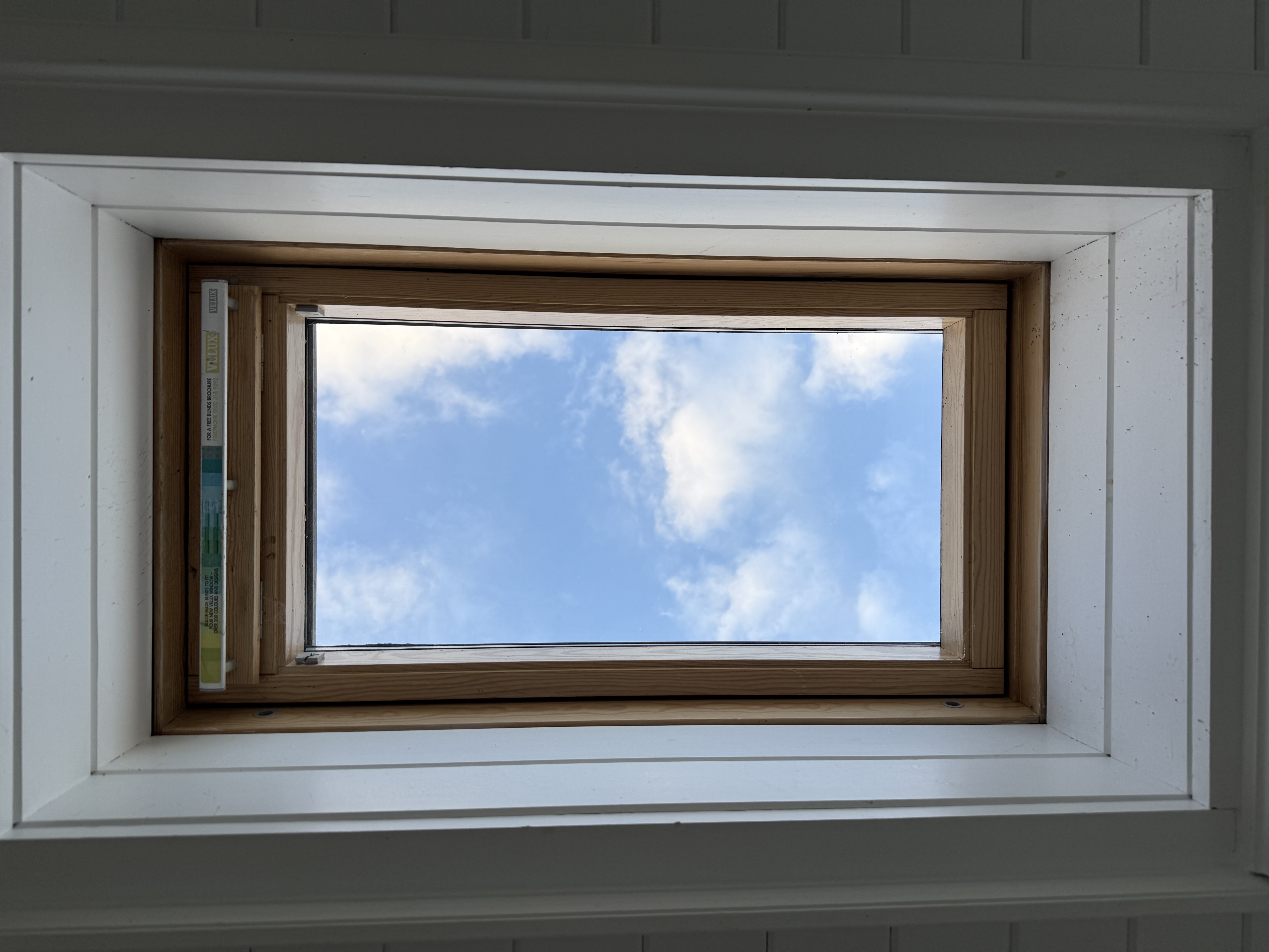 Real installation photo of a VELUX glass replacement