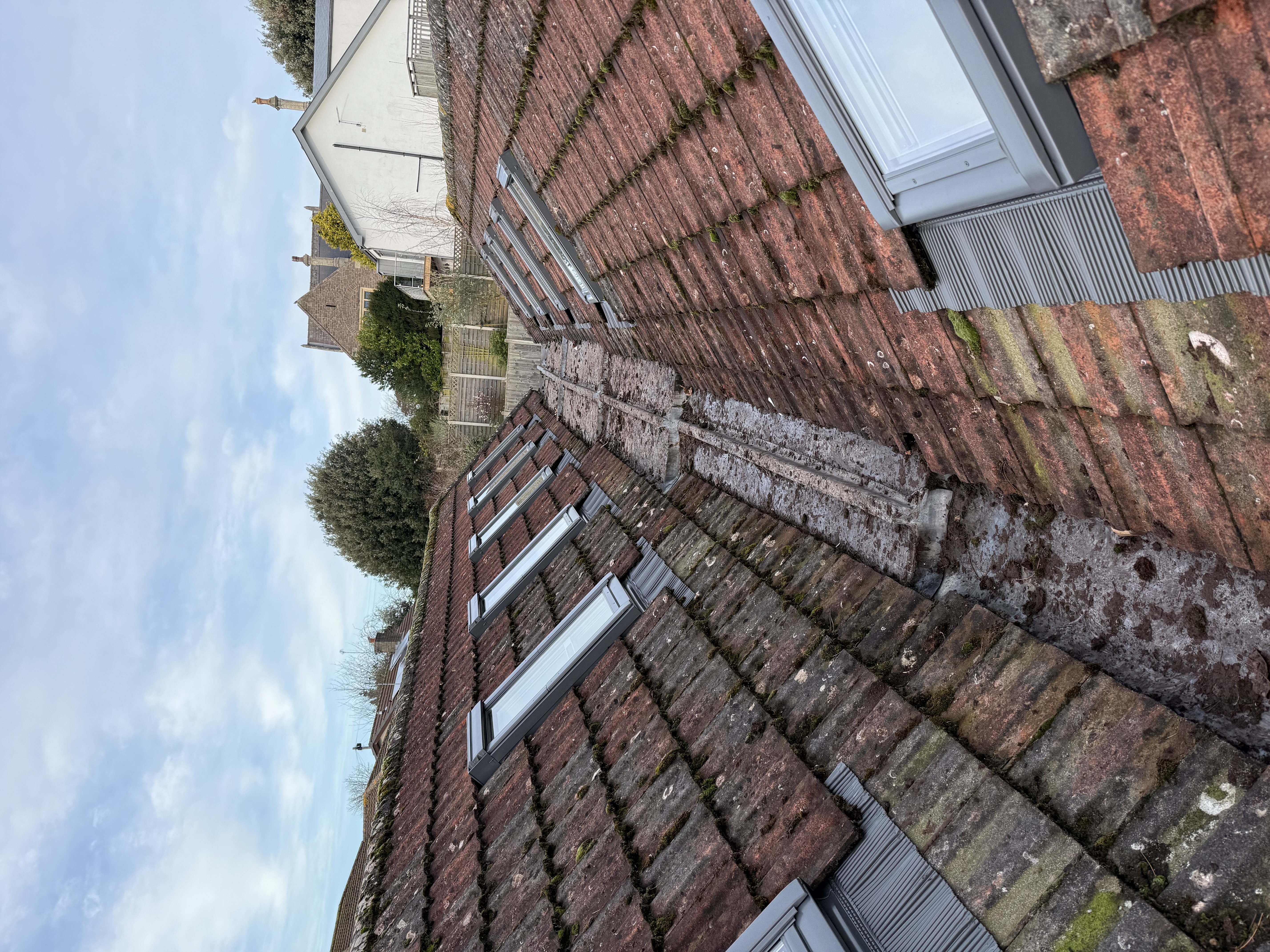 Real installation photo of a VELUX glass replacement