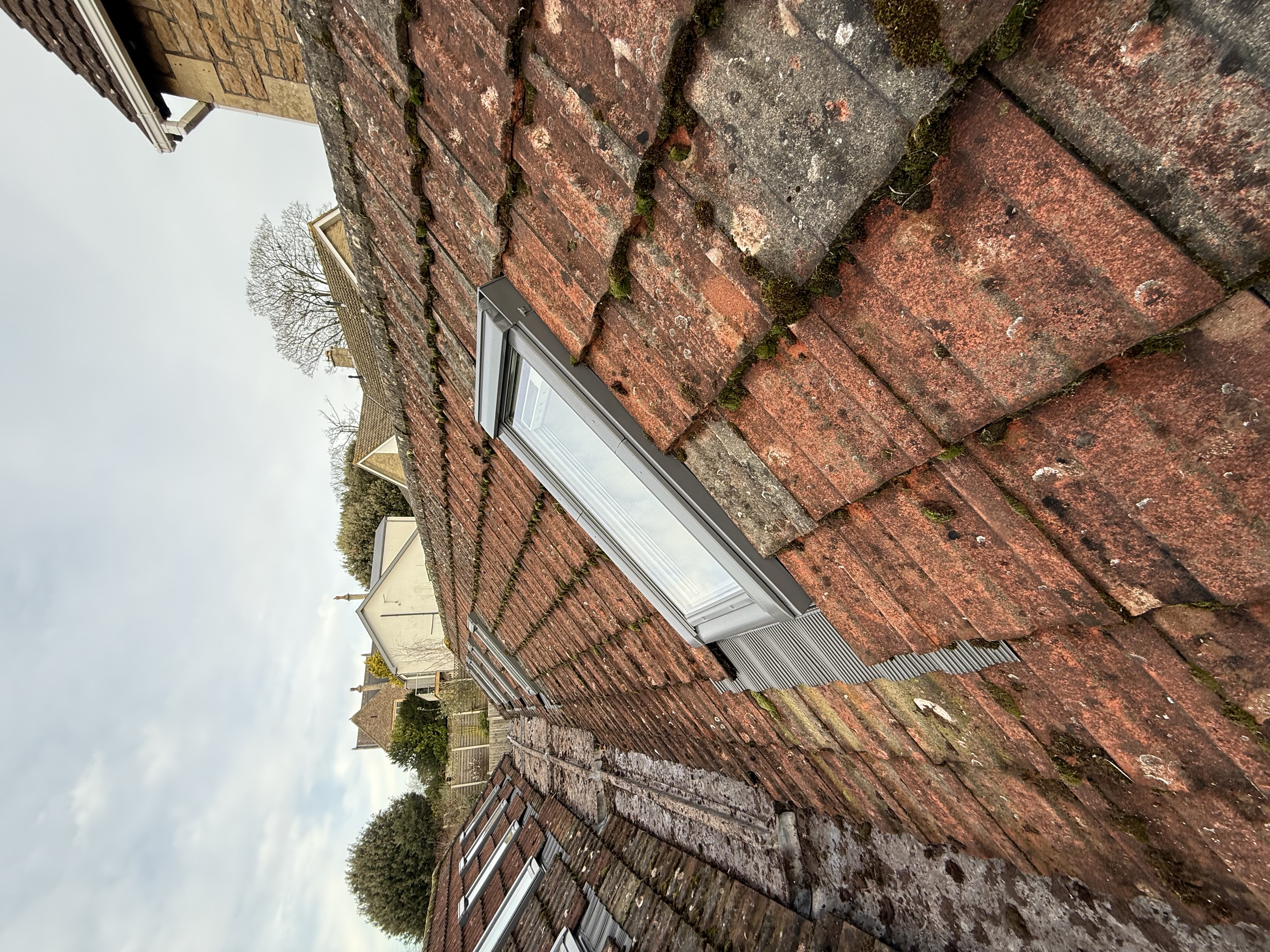 Real installation photo of a VELUX glass replacement