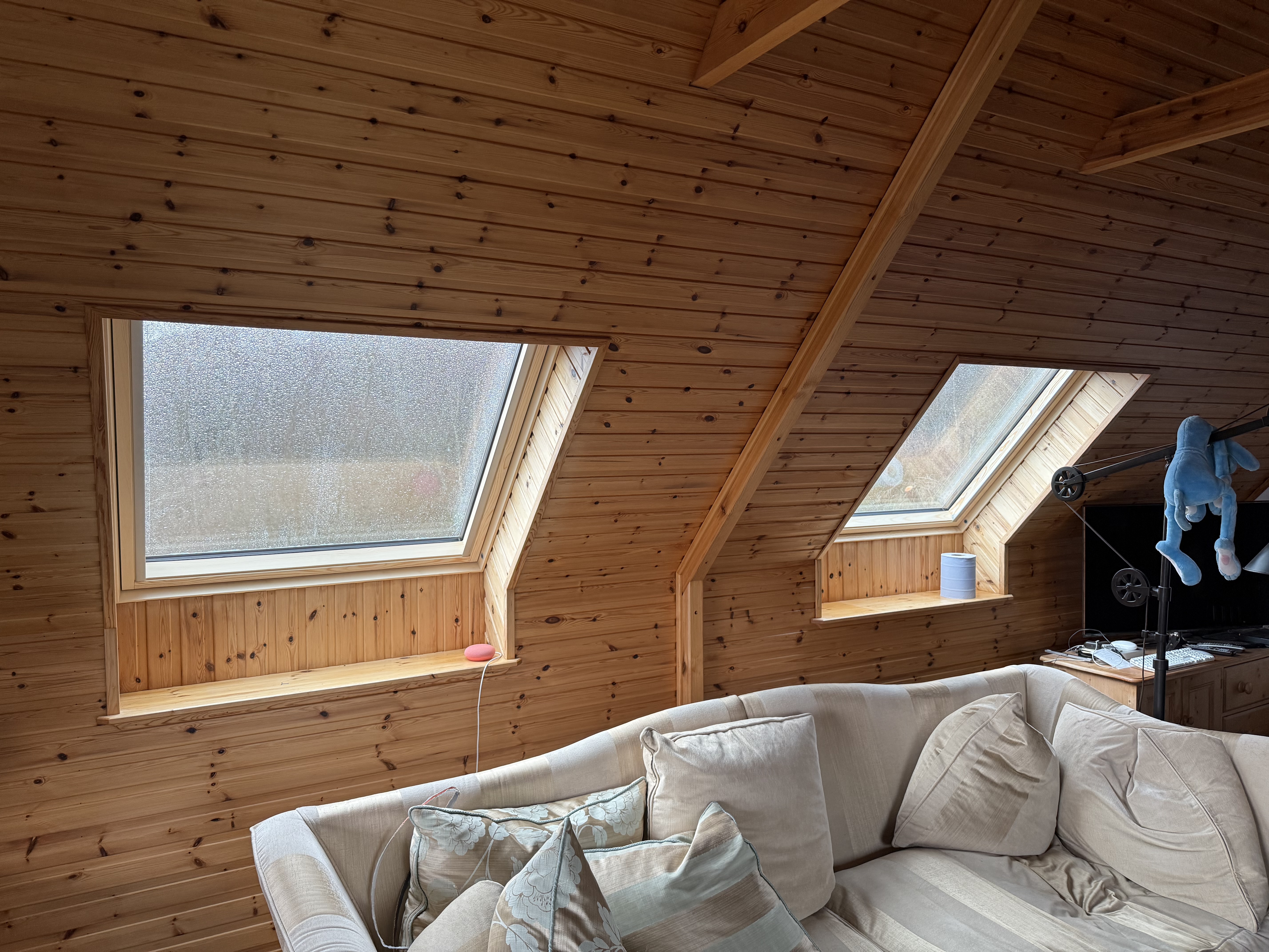 Real installation photo of a VELUX glass replacement