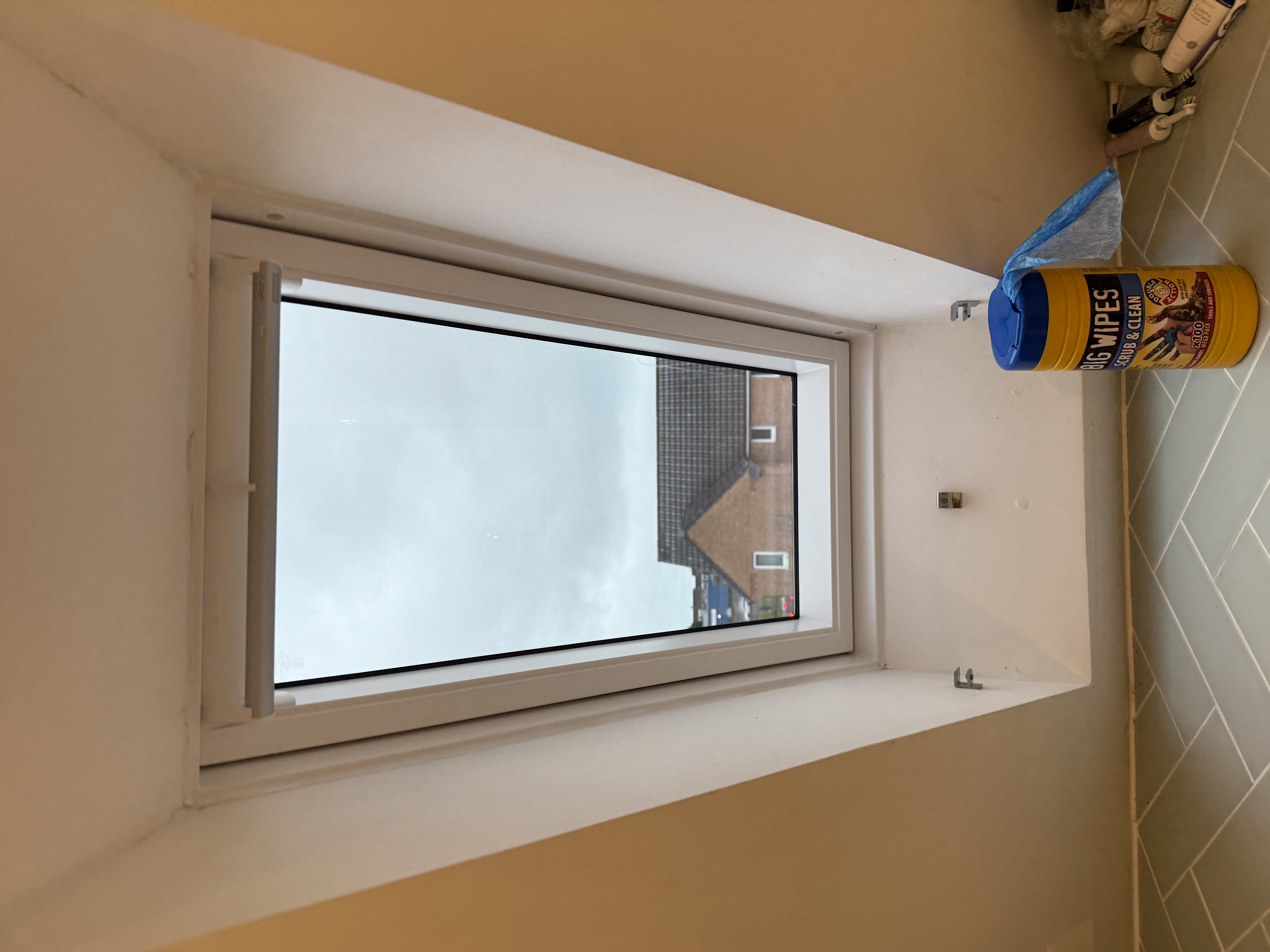 Real installation photo of a VELUX glass replacement