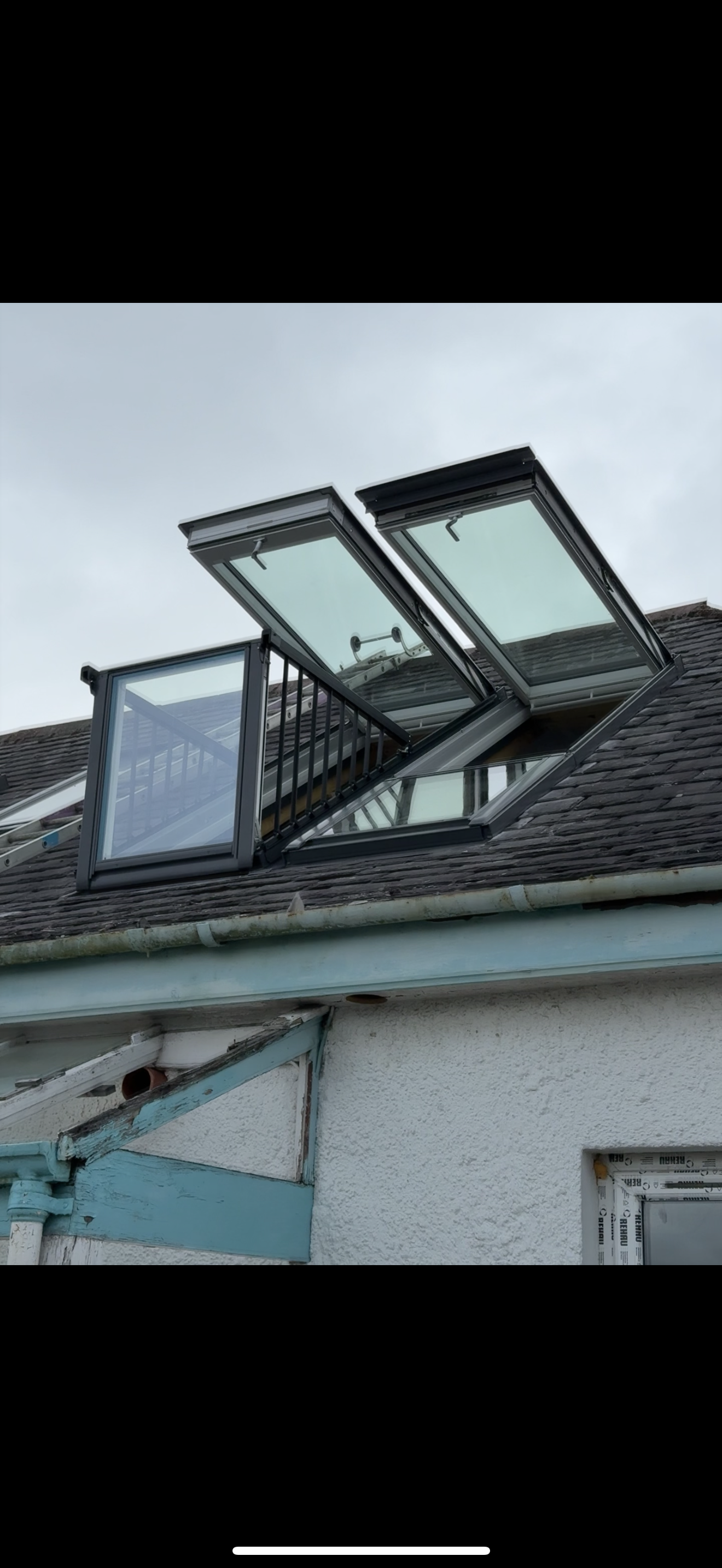 Real installation photo of a VELUX repair service