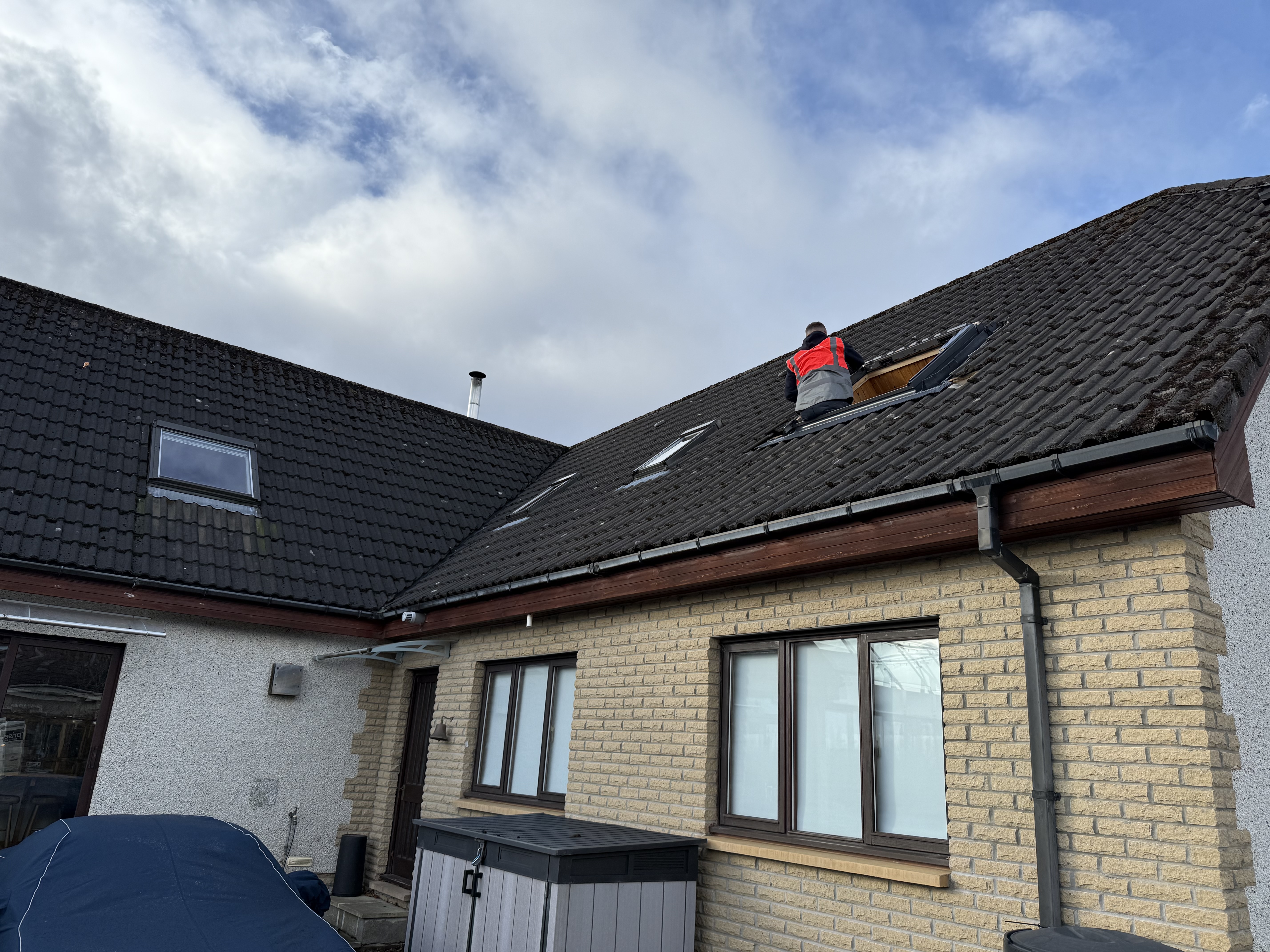 Real installation photo of a VELUX repair service