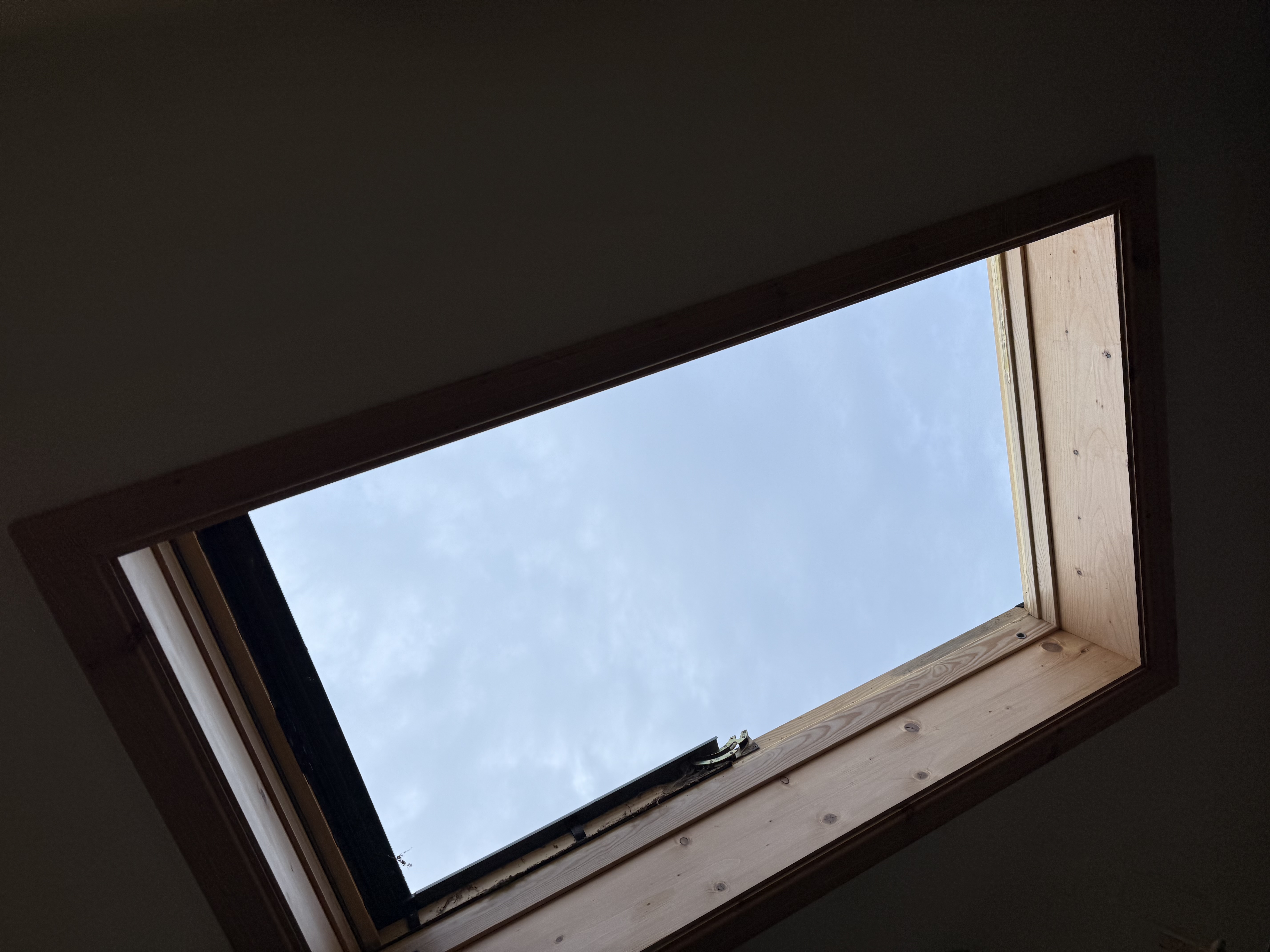 Real installation photo of a VELUX replacement