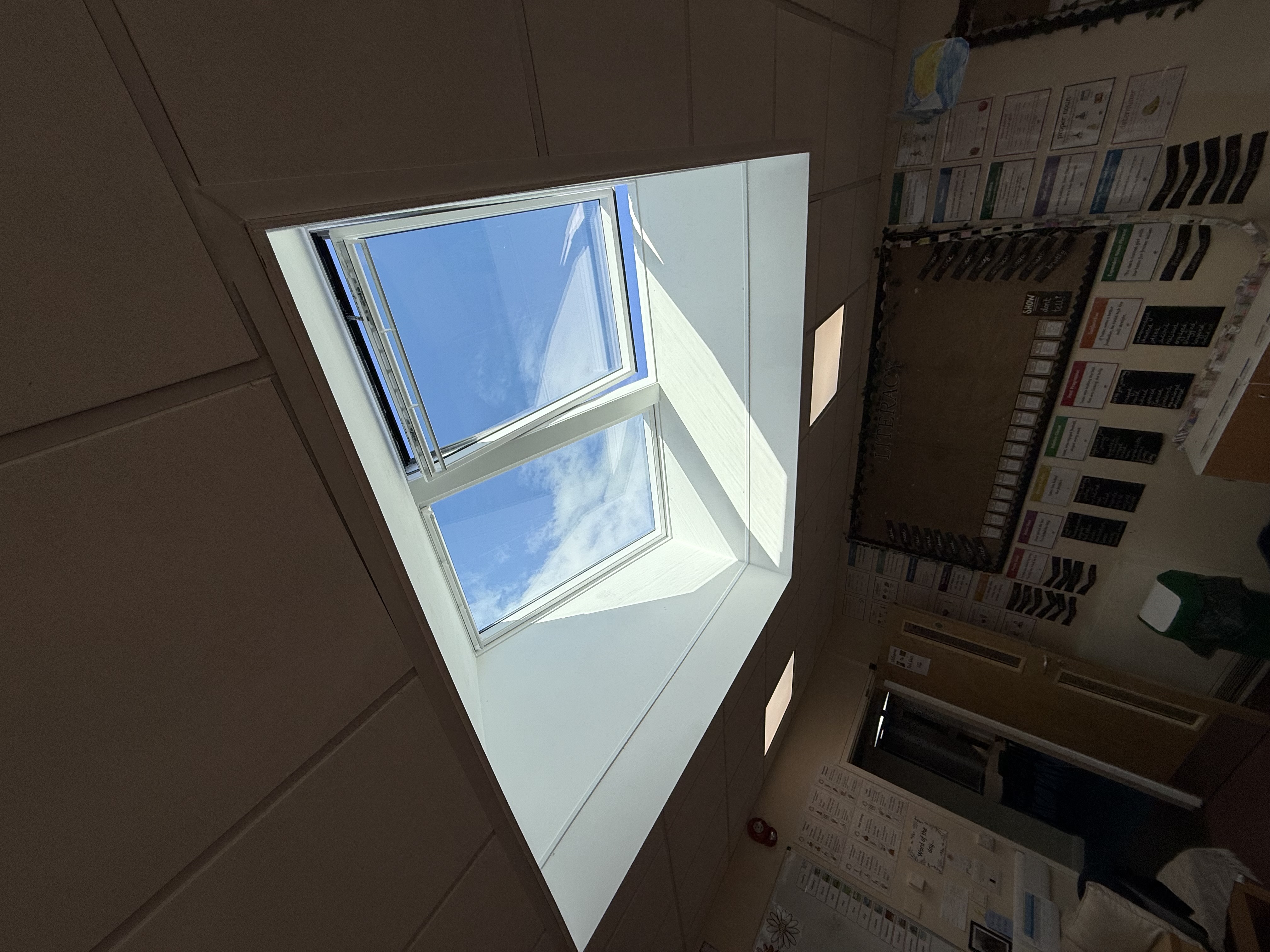 Photo showing a completed VELUX replacement