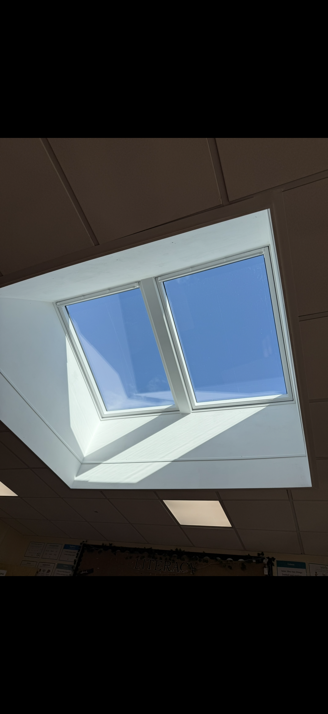 Photo showing a completed VELUX replacement