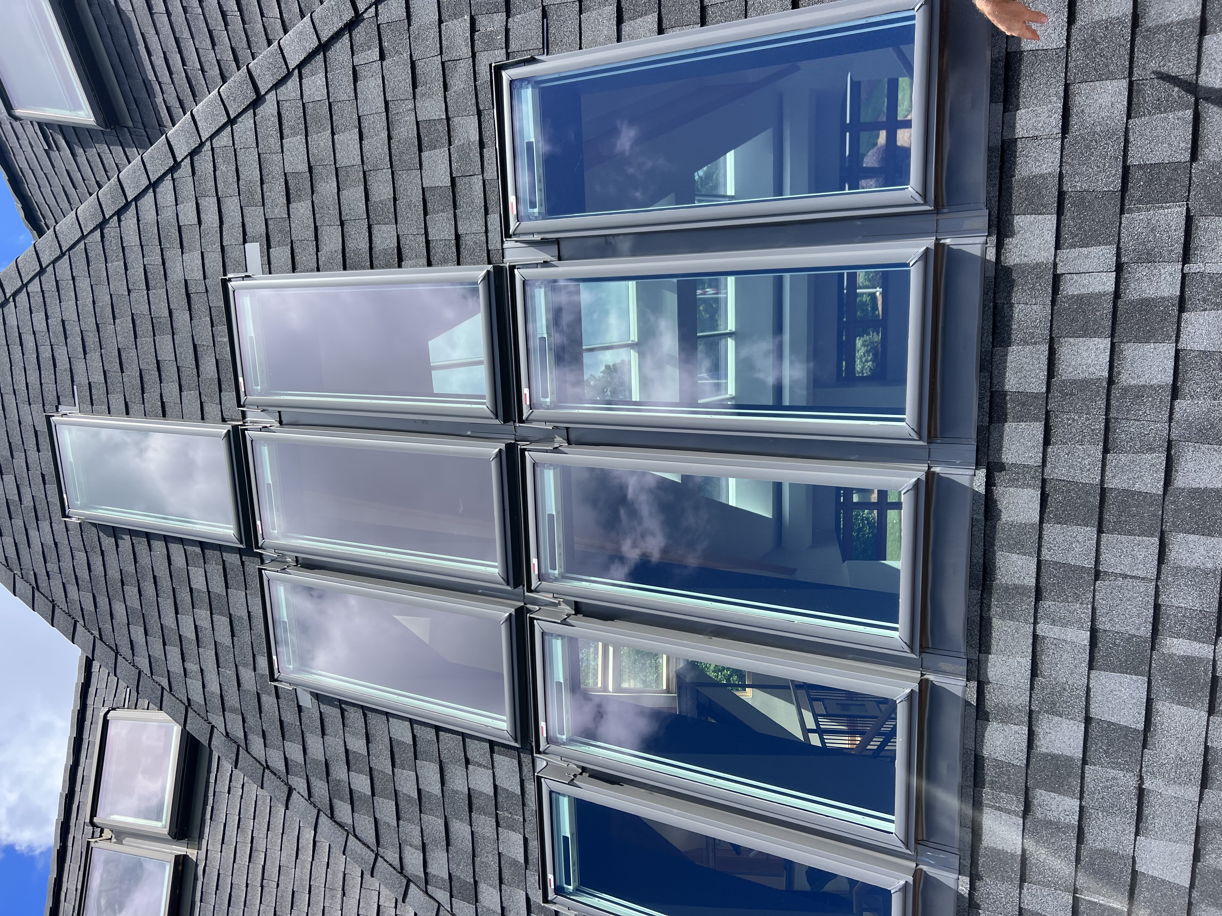 Photo showing a completed VELUX replacement