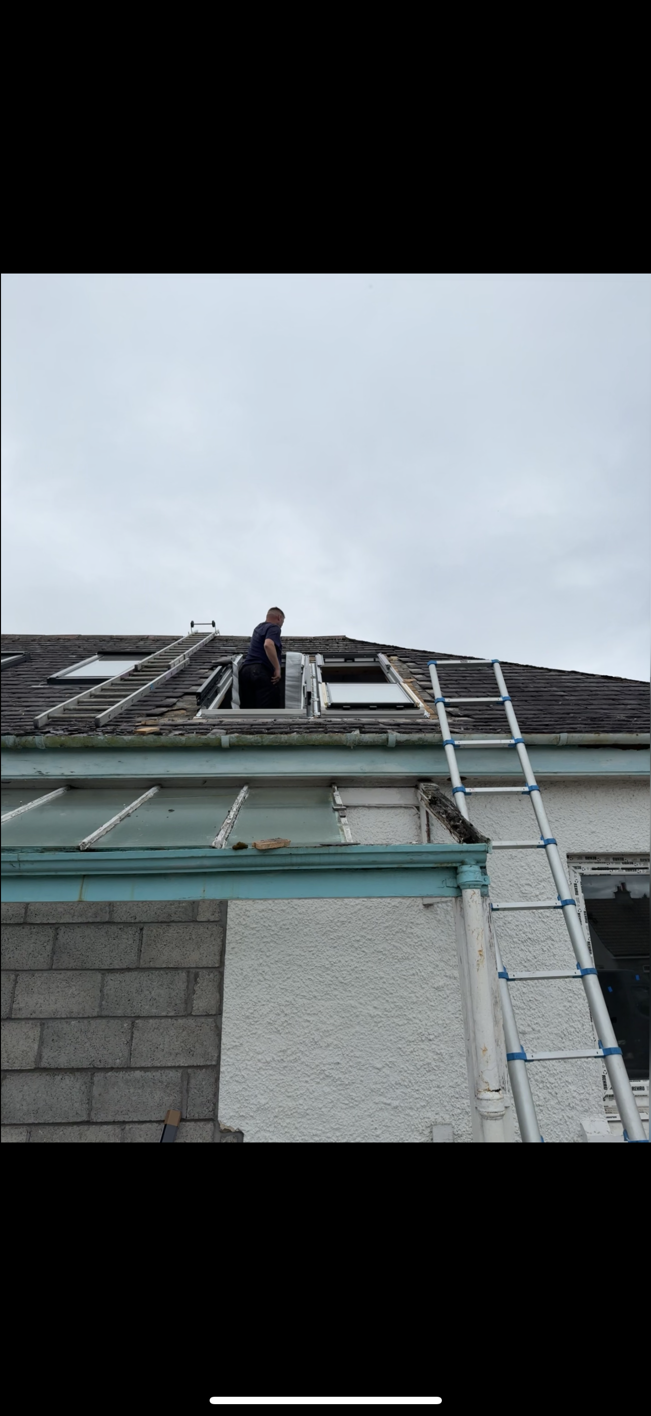 Real installation photo of a VELUX replacement