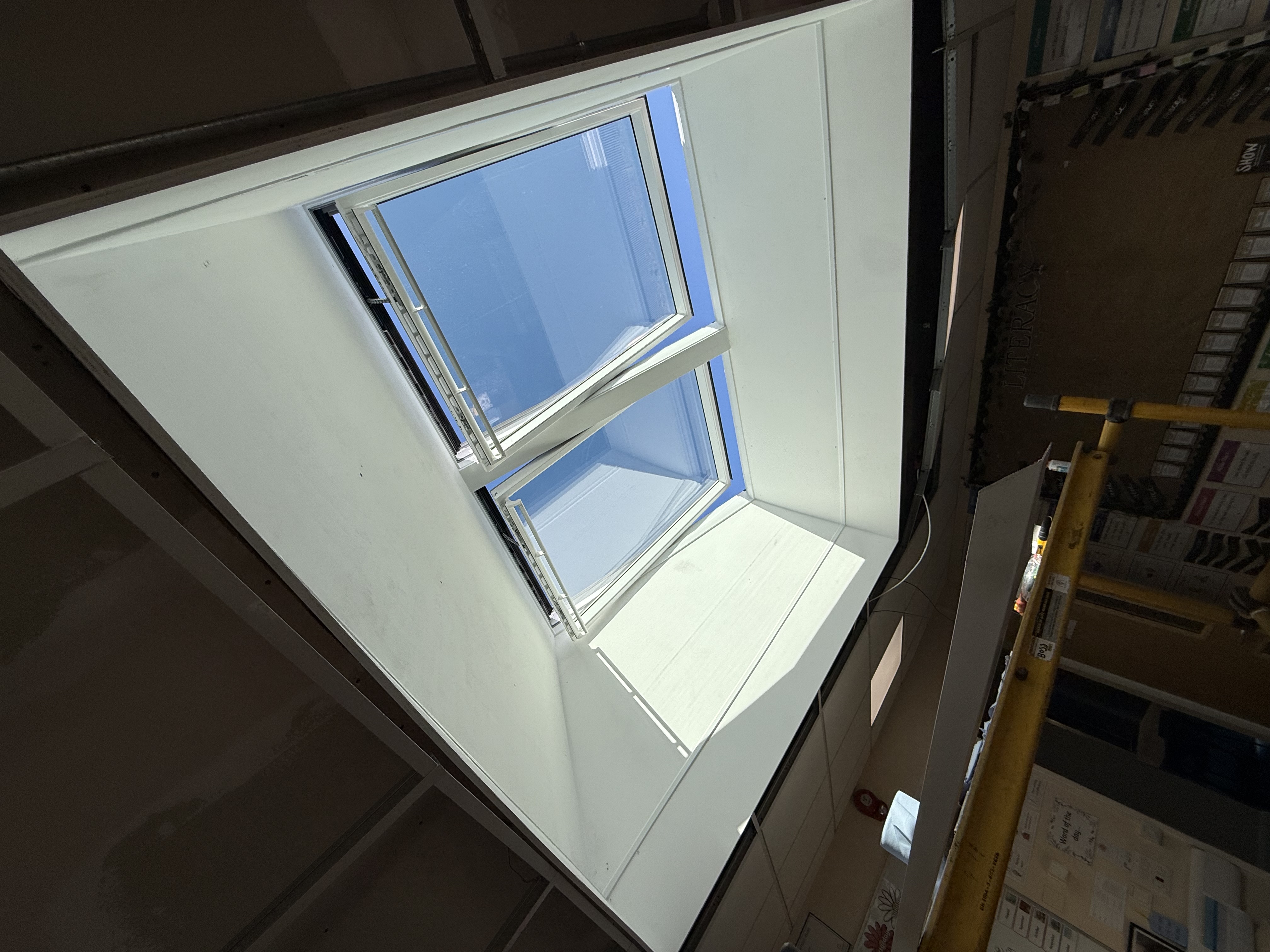 Photo showing a completed VELUX replacement