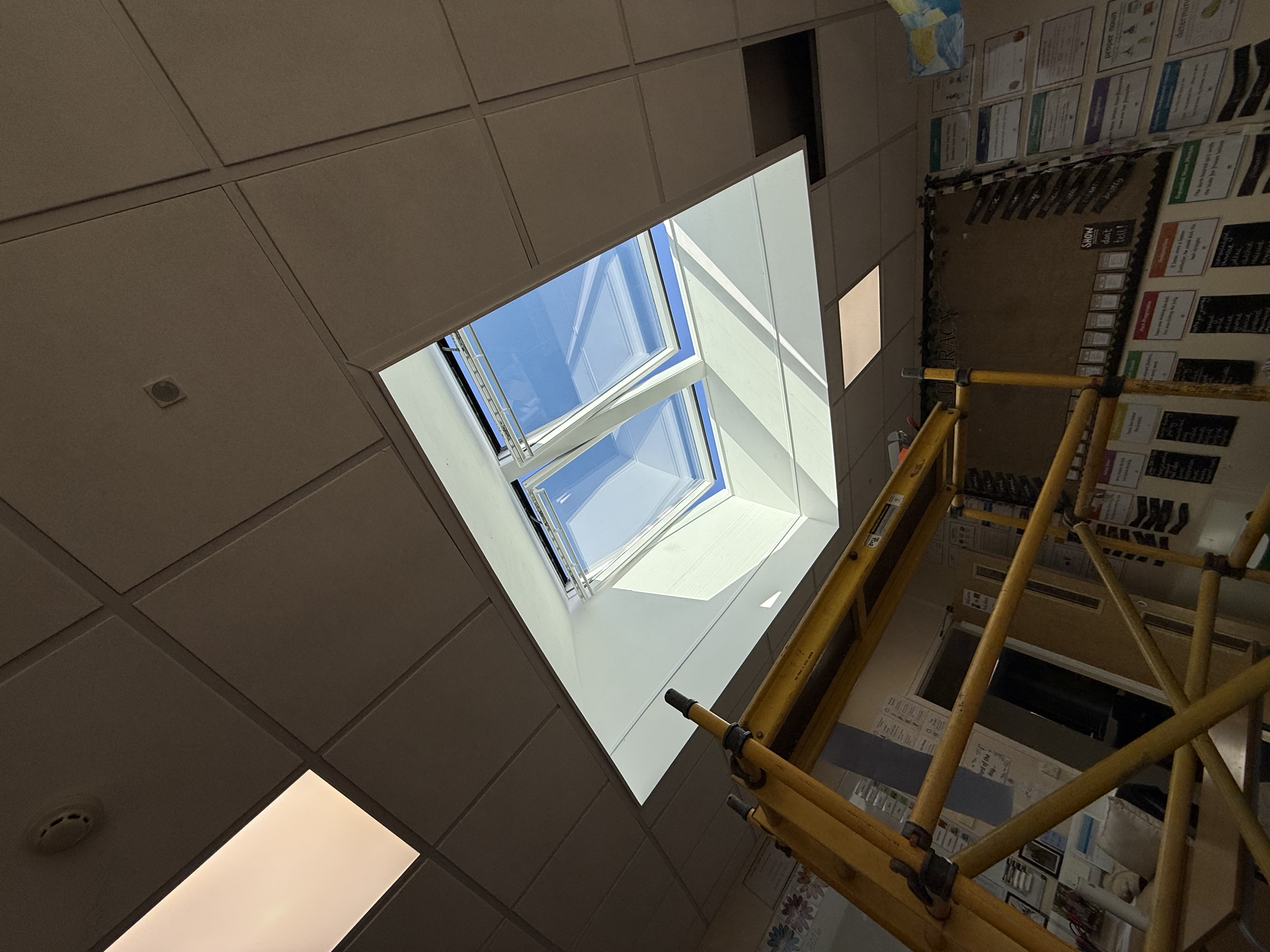 Real installation photo of a VELUX replacement
