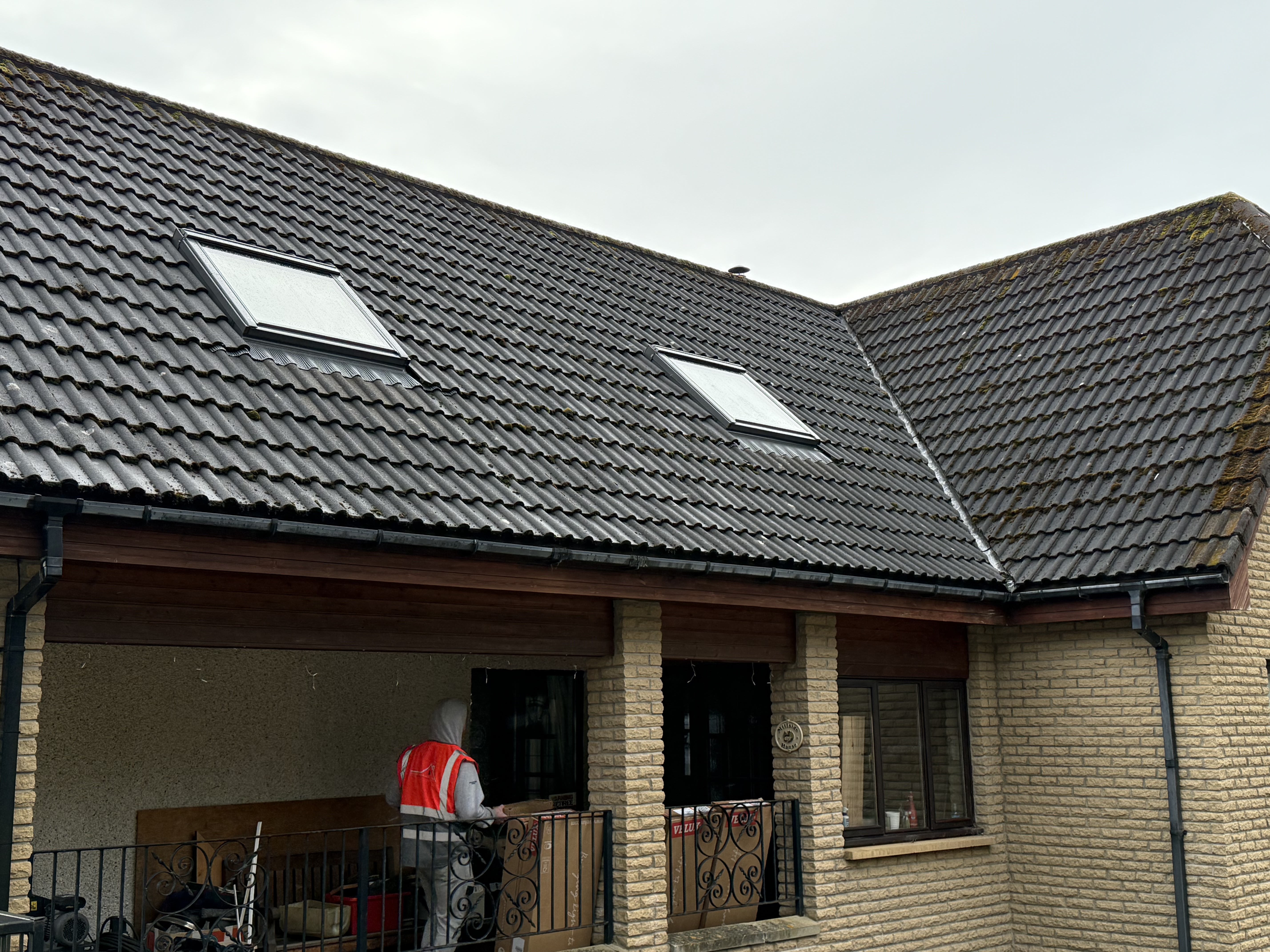 Real installation photo of a VELUX replacement