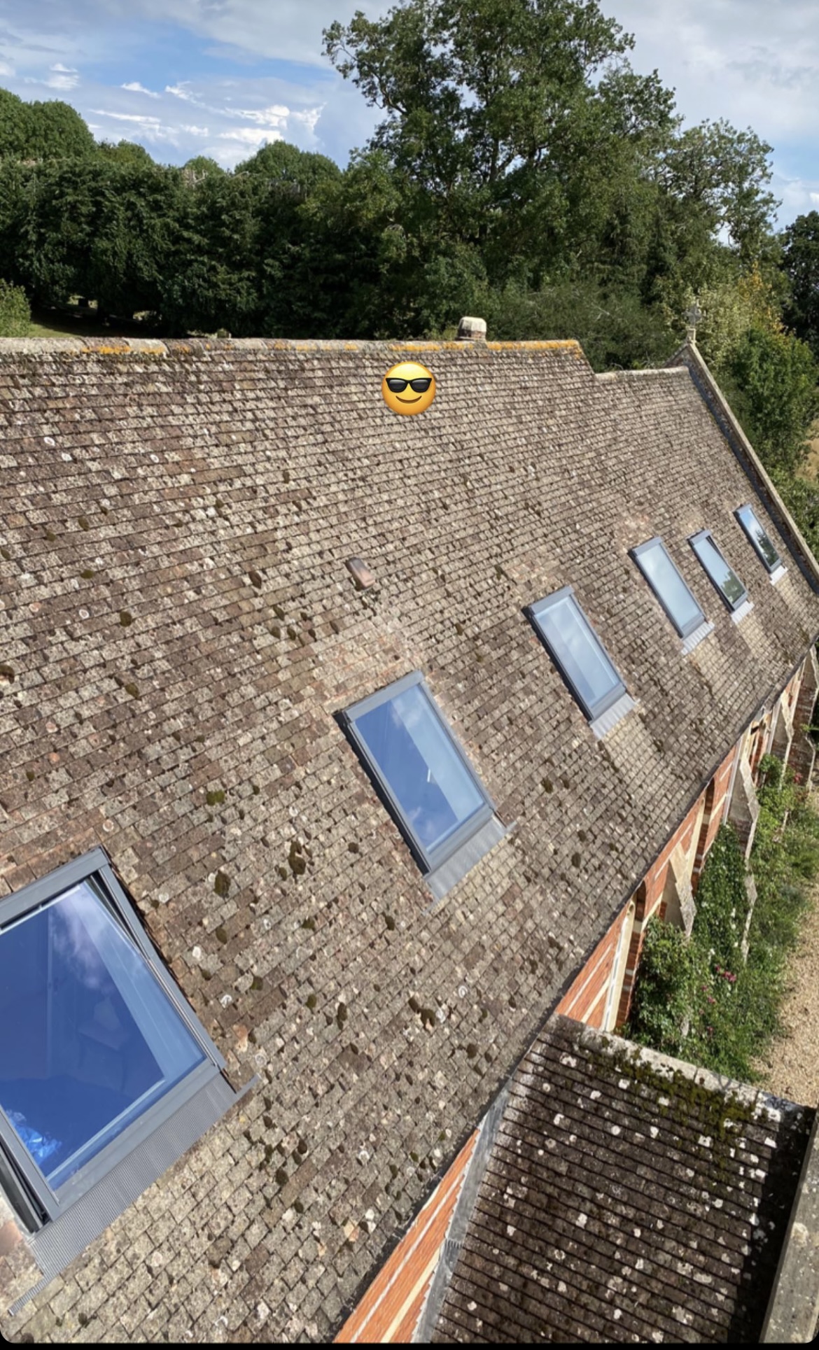 Real installation photo of a VELUX replacement