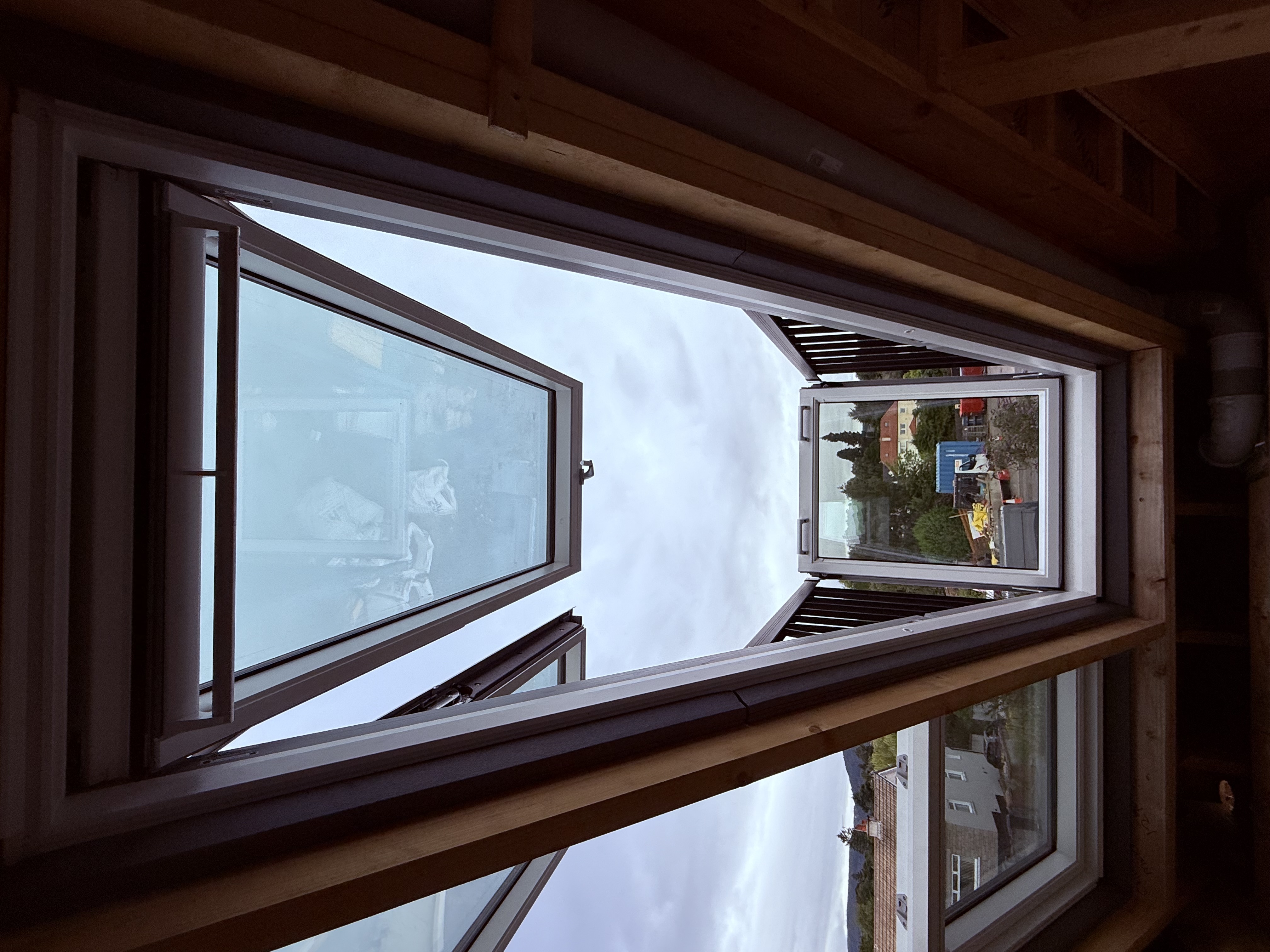 Photo showing a completed VELUX replacement