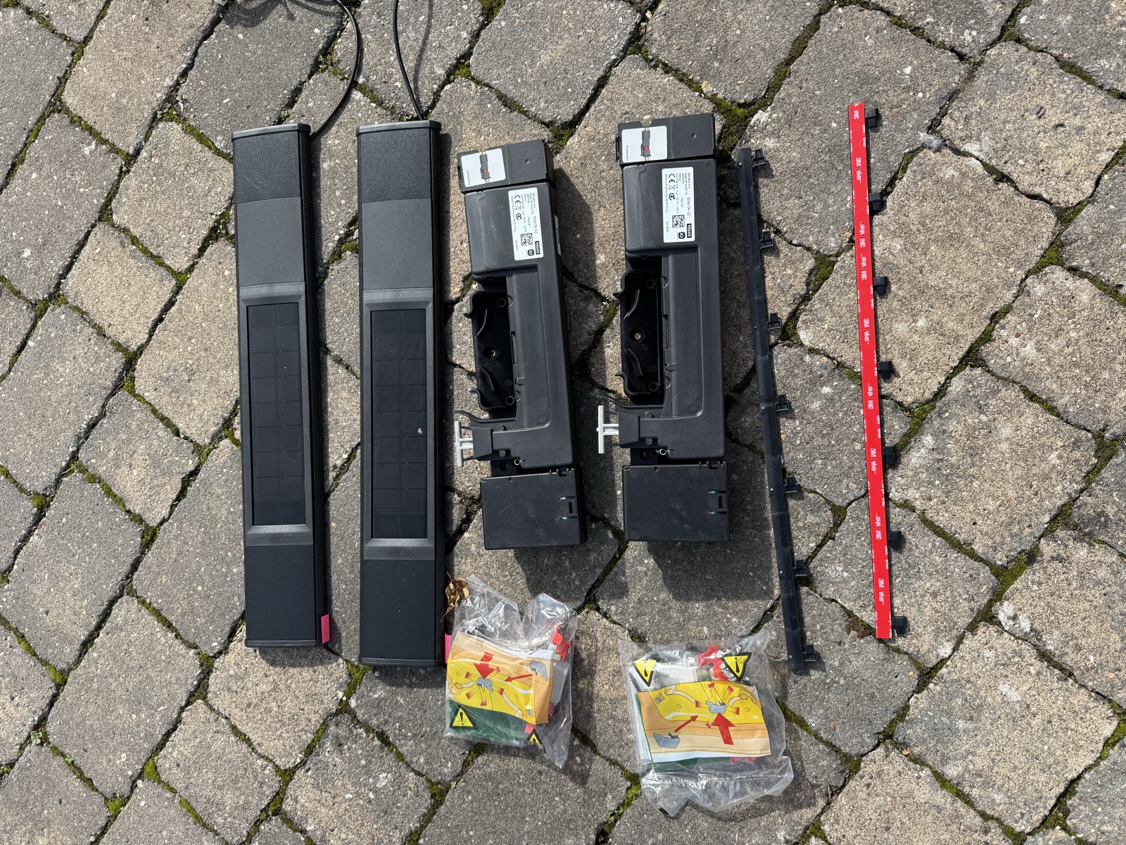 VELUX KSX 100K solar upgrade kits prepared for two roof windows
