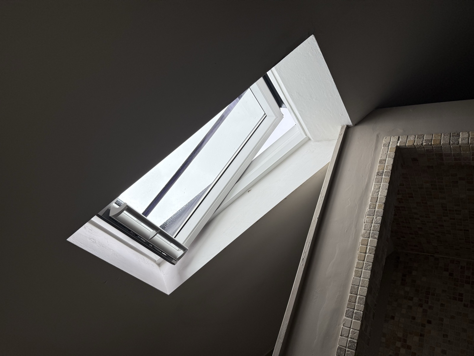 Solar-powered VELUX conservation roof window fitted